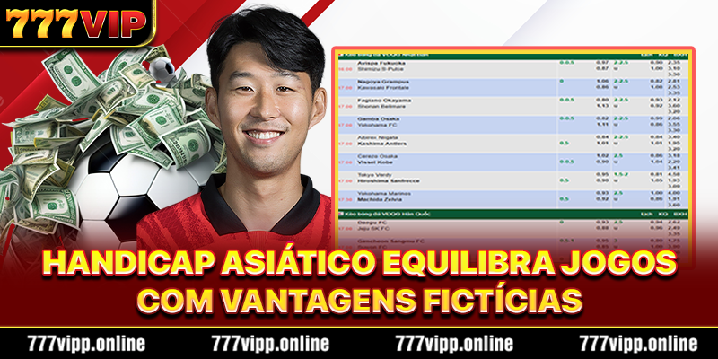 Handicap asiático equilibra jogos com vantagens fictícias