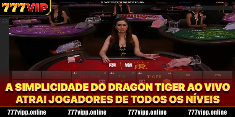 A simplicidade do Dragon Tiger ao vivo atrai jogadores de todos os níveis