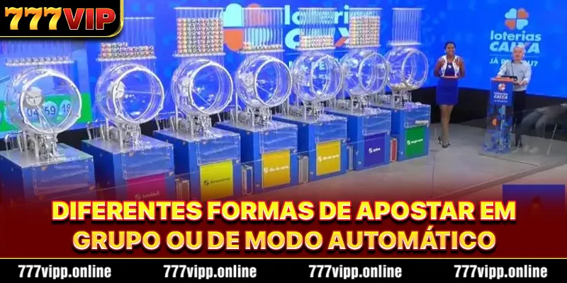 Diferentes formas de apostar em grupo ou de modo automático