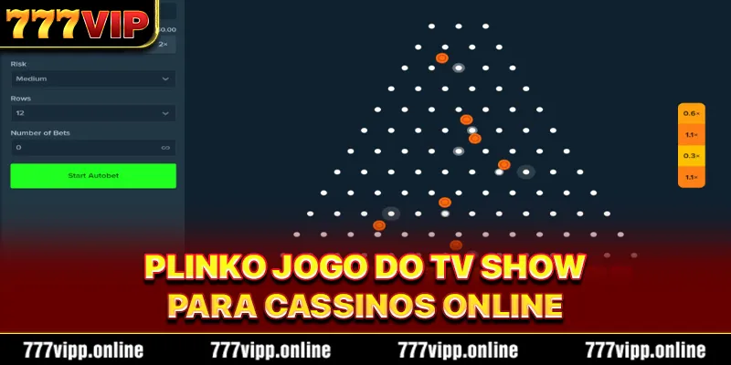 Passo a passo para jogar plinko online
